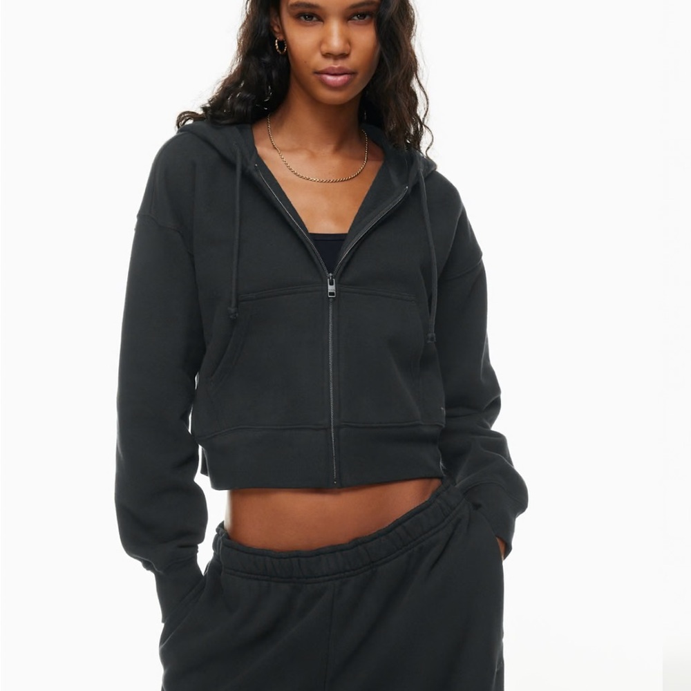 Aritzia TNA Cozy Fleece Boyfriend Boxy Zip